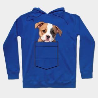 Puppy Breast Pocket Bag Hoodie